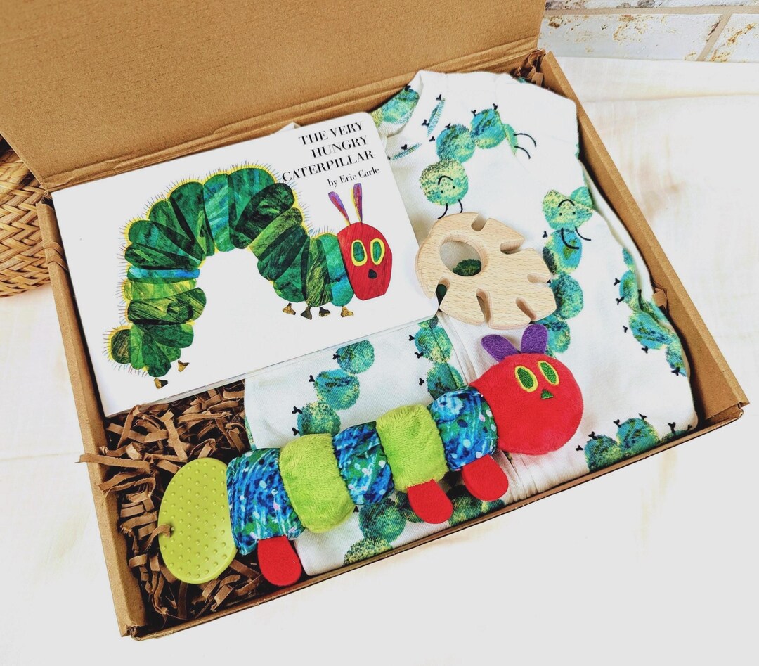The Very Hungry Caterpillar Gift Set – Baby Pajamas, Toy & Teether - Etsy
