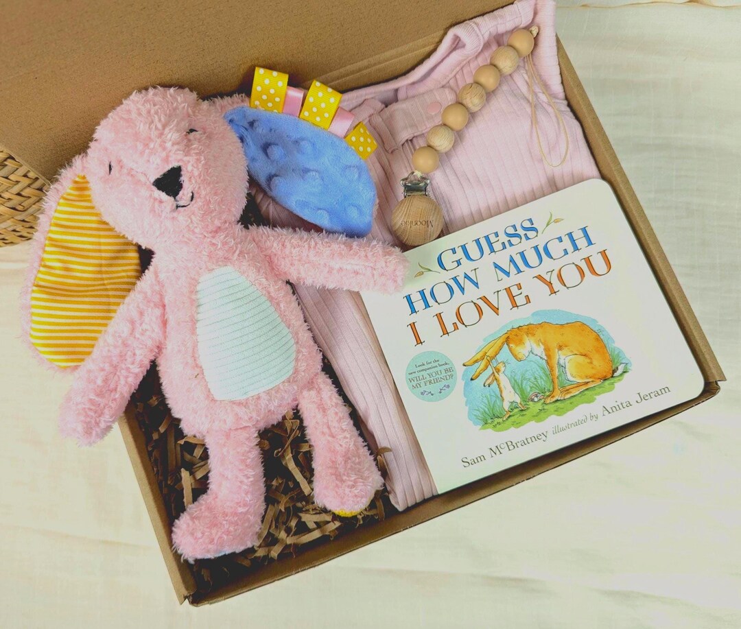 Guess How Much I Love You Gift Box Set- Pink Bunny Gift Box, Baby Girl ...