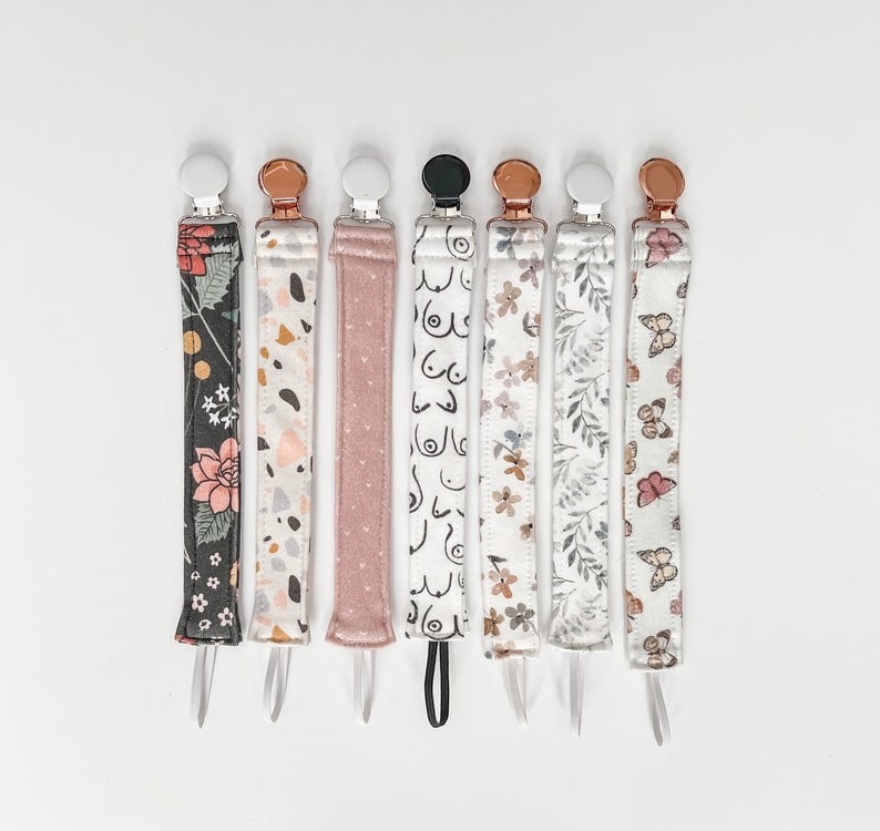 Pacifier clip - organic cotton - multi color Pacifier clip - organic cotton - multi color