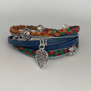 Women&#39;s leather bracelet, Wrap bracelet, Bohemian jewelry, Boho bracelet,  Fashion jewelry, Leather bracelet, Wrap bracelet  bracelet
