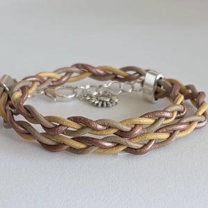 Bracelet for women, Boho wrap, Womens leather bracelet, Bohemian, Charm bracelet, Beaded leather bracelet, Gift, Boho