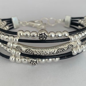 Bracelets for women, Leather bracelet, Womens bracelet, Beaded bracelet, Boho bracelet