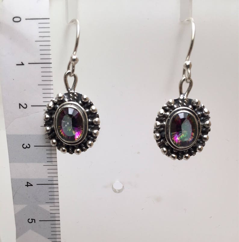 Radient Mystic Quartz Antique look Earring.