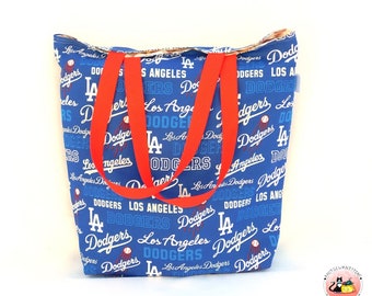 dodgers canvas beach bag