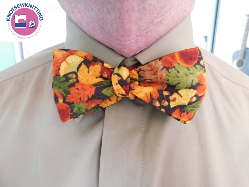 Fall Leaves Bow Tie Bowtie Bow Tie Men's Bowtie Etsy