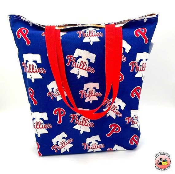 Philadelphia Phillies Baseball Tote Bag: Reversible Lined Grocery
