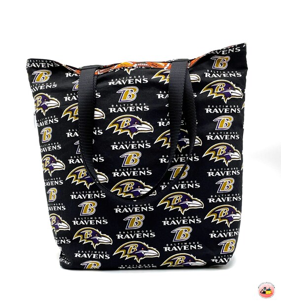 Baltimore Ravens Lined Reversible Tote Bag: Shopping, Craft