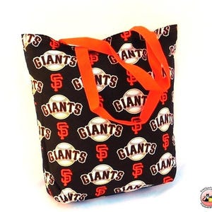 San Francisco Giants Tote Bag: Reversible Lined Grocery Bag