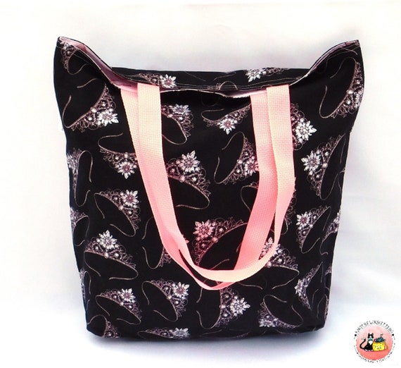 Black Panther Reversible Reusable Tote Grocery Project Book Gift Bag