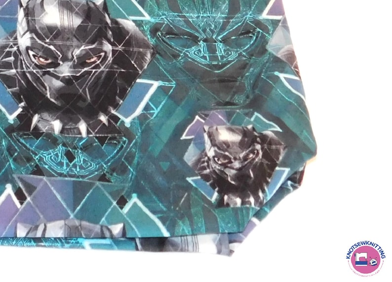 Black Panther Reversible Reusable Tote Grocery Project Book Gift Bag