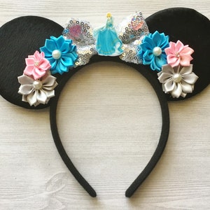 Cinderella Ears,Cinderella Mouse Ears,Mouse Ears,Cinderella,Minnie Mouse Ears,Mickey Mouse Ears,Girls Headband,Minnie Ears,Mickey Ears,Gift