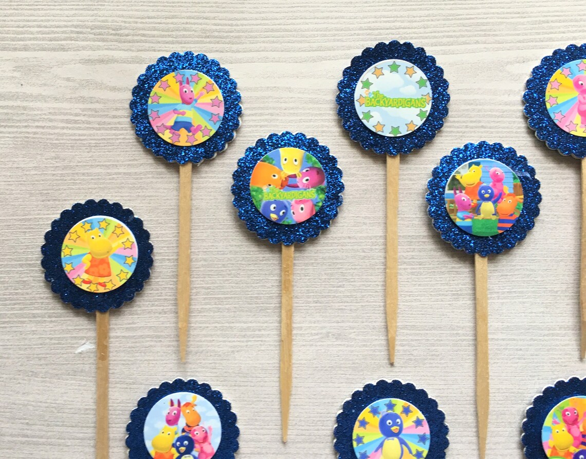 The Backyardigans Cupcake Toppersbackyardiganscupcake | Etsy