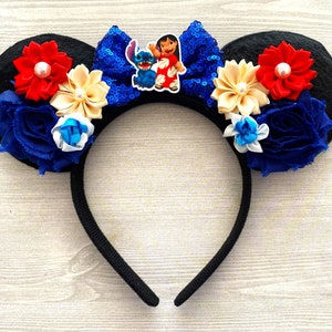 Lilo and Stitch Ears,Lilo and Stitch Mouse Ears,Lilo and Stitch,Mouse Ears,Lilo,Stitch,Minnie Ears,Mickey Ears,Mickey Mouse Ears,Gift
