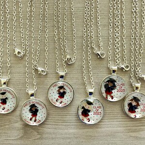 Pre-K Graduation Necklace,Pre-K,Graduation,Graduation 2025,Pre-K Graduation,Silver Necklace,Handmade,Gift,Pendant,18 Inch Necklace,2025