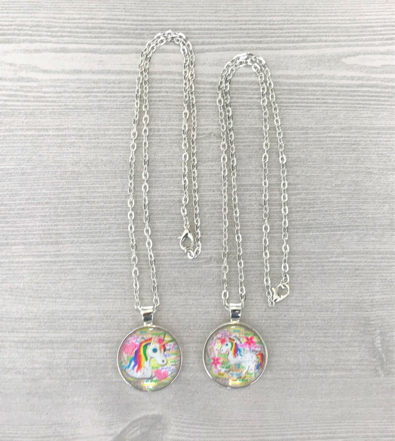 Unicorn,Unicorn Necklace,Necklace,Silver Necklace,Gift,Pendant,18 Inch Necklace,Handmade,Party Favor,Girls Necklace,Birthday