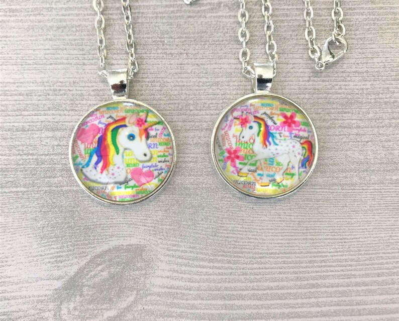 Unicorn,Unicorn Necklace,Necklace,Silver Necklace,Gift,Pendant,18 Inch Necklace,Handmade,Party Favor,Girls Necklace,Birthday
