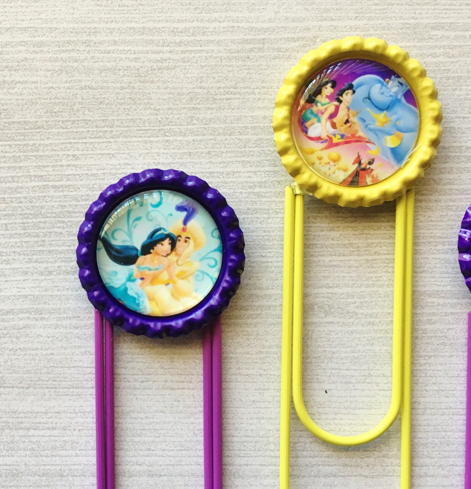Planner Clip,bookmark,aladdin,princess Jasmine,4 Inch,jumbo Paper Clip ...