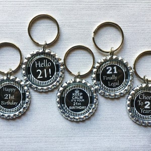 Keychain,key Ring,21st Birthday,happy 21st Birthday,key Chain,keyring ...
