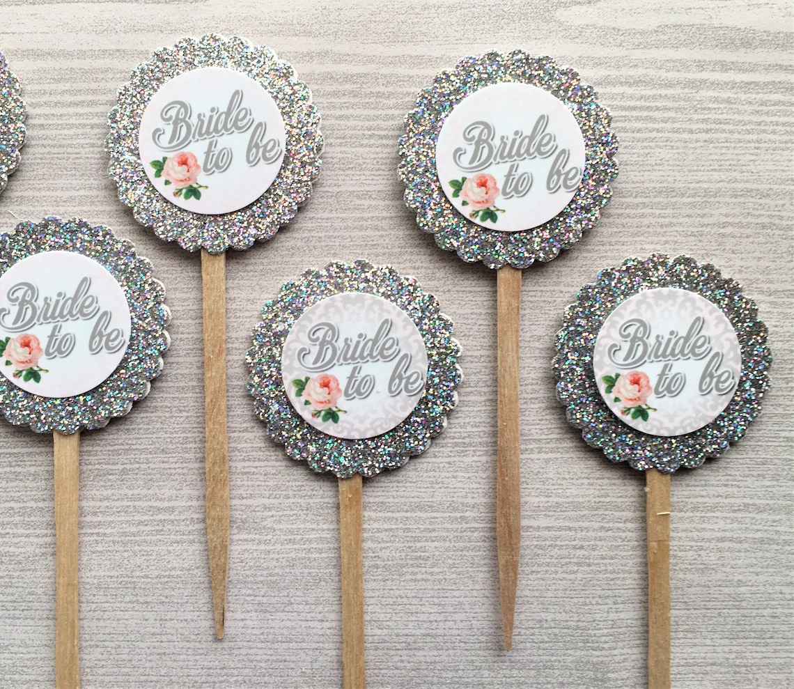 Bridal Shower Cupcake ToppersBridal ShowerCupcake Etsy