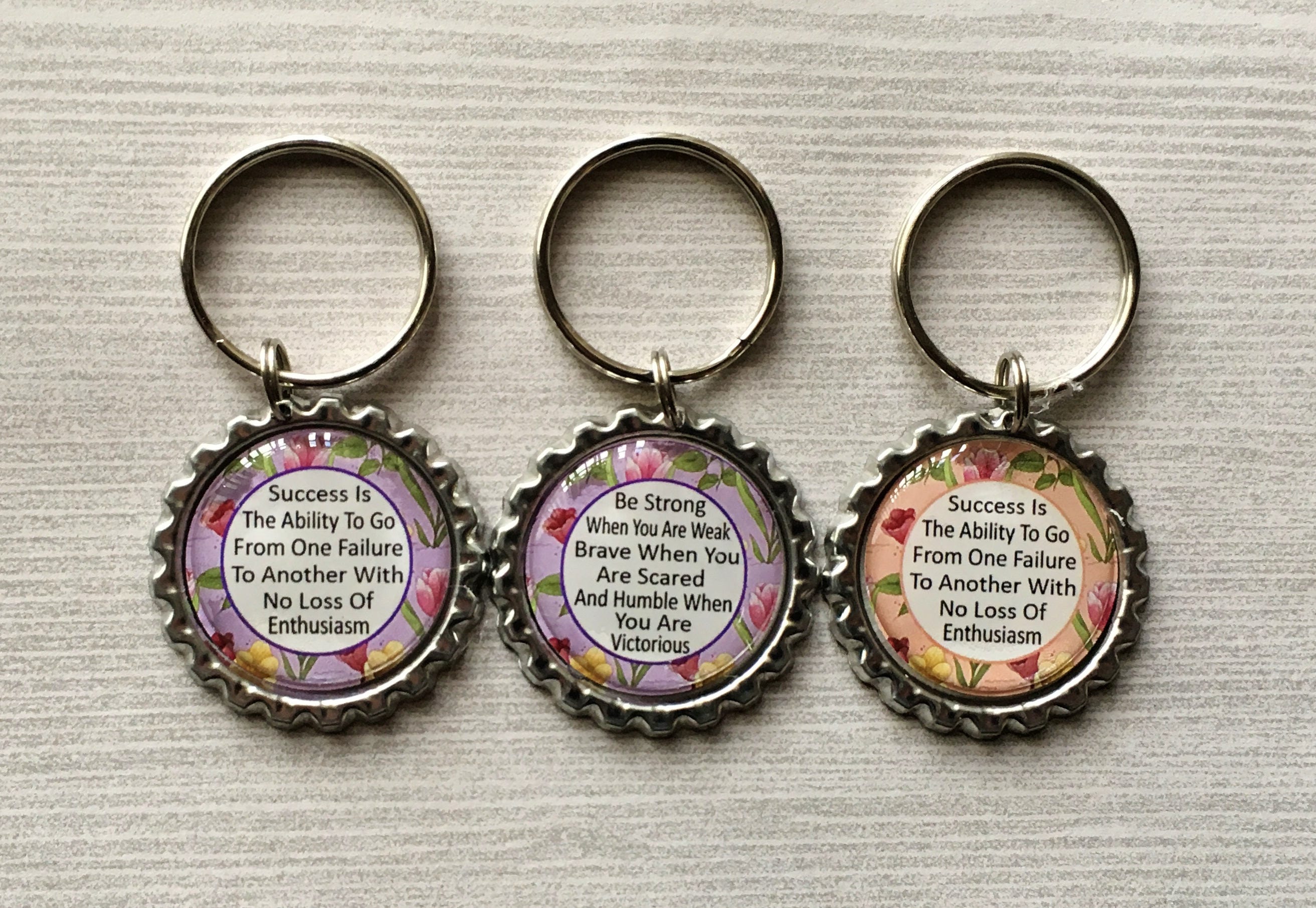 Keychain,key Ring,inspirational Quotes,key Chain,keyring,bottlecap ...