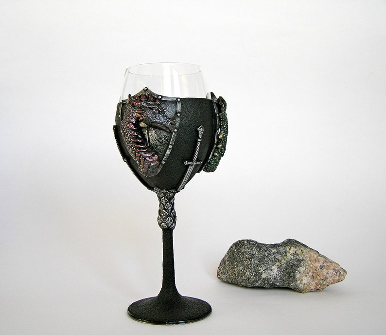 Goblet With Three Dragons, Red Dragon, Green Dragon, Silver Dragon
