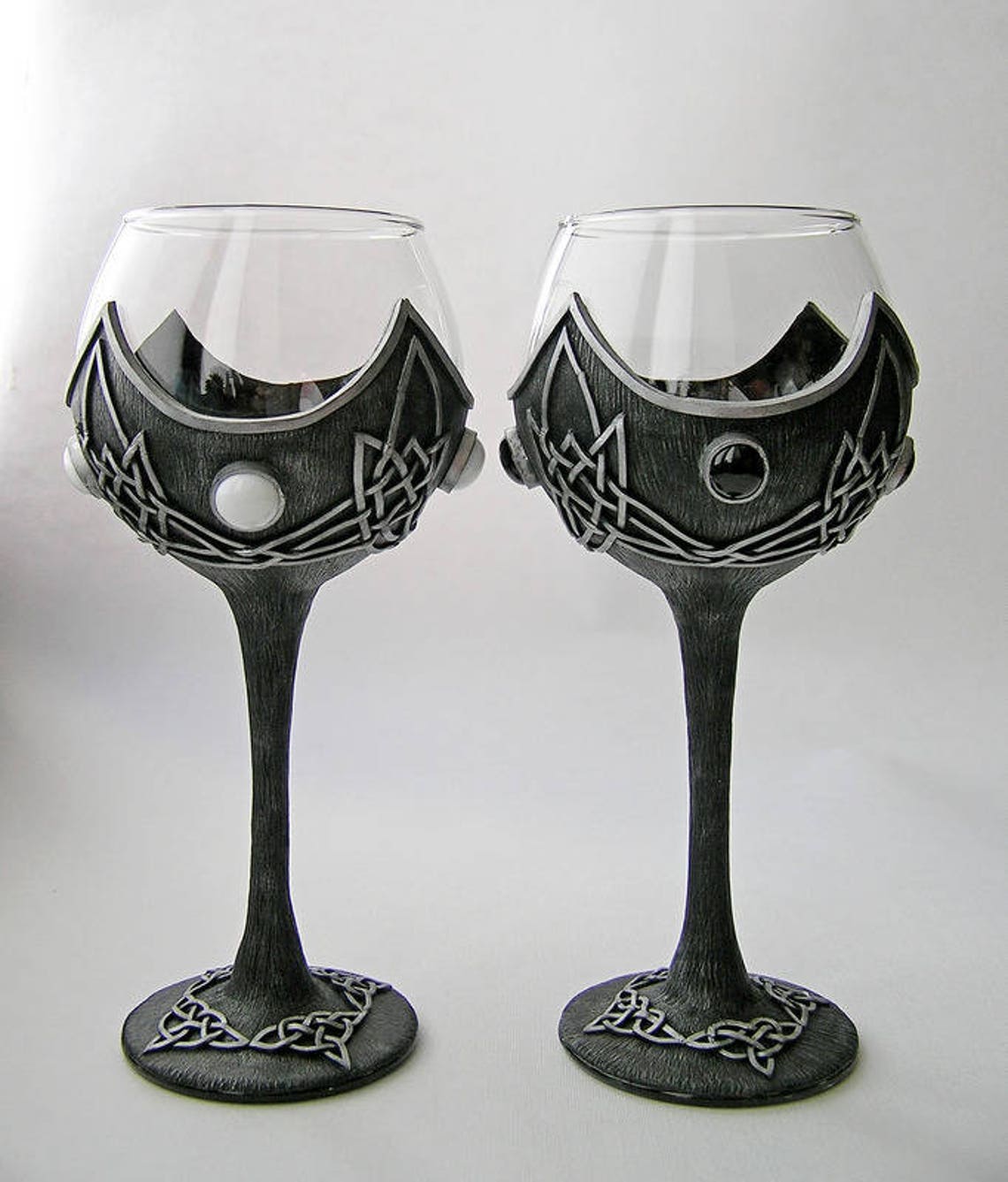 Set Medieval Goblet is decorated with the Celtic knot Gothic Etsy