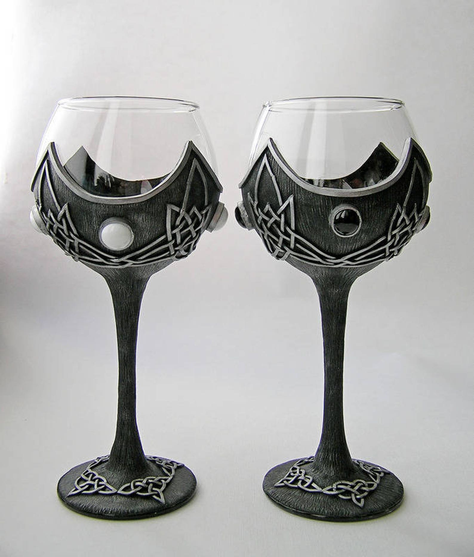 Set Medieval Goblet is decorated with the Celtic knot Gothic Etsy