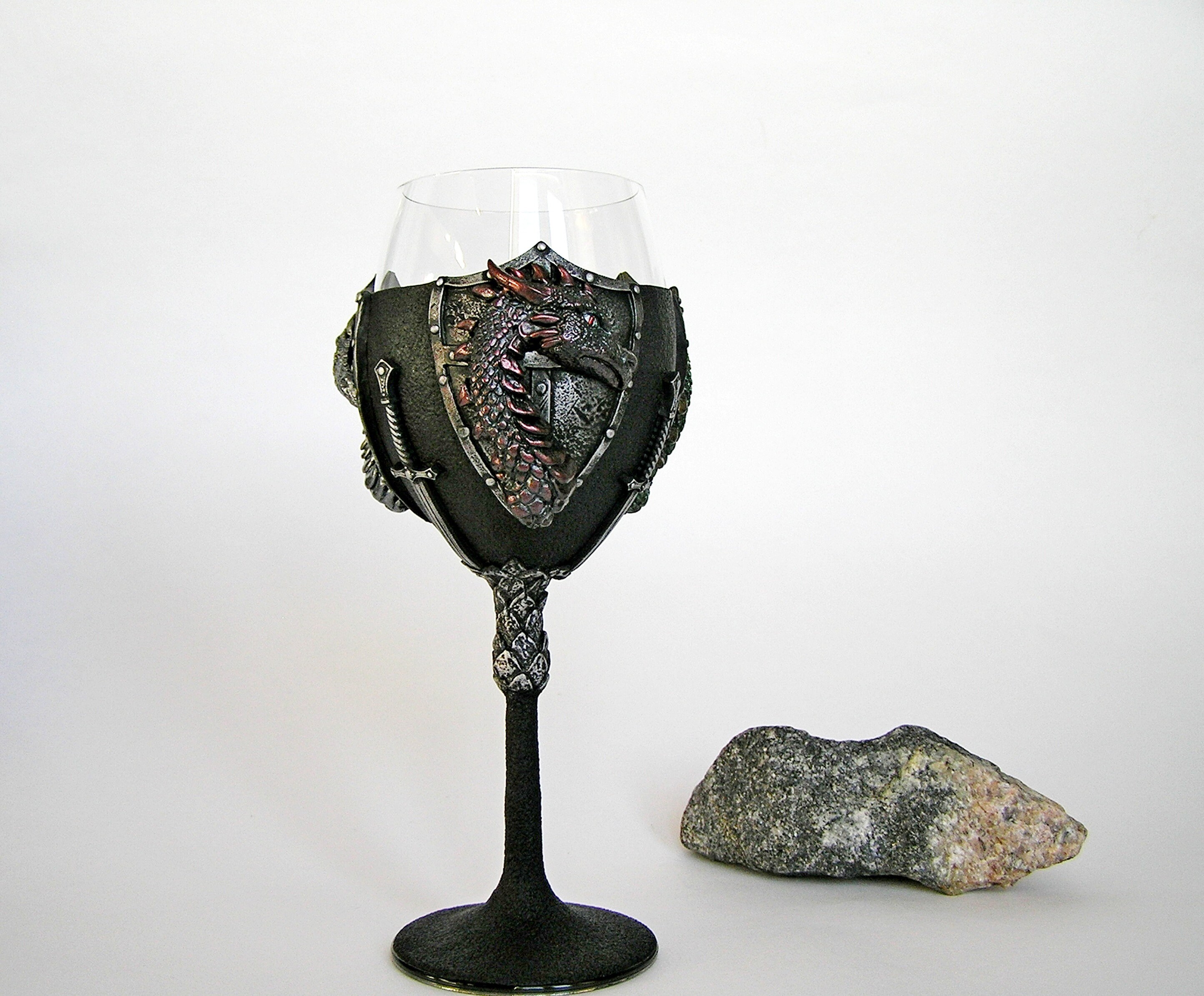Goblet With Three Dragons, Red Dragon, Green Dragon, Silver Dragon