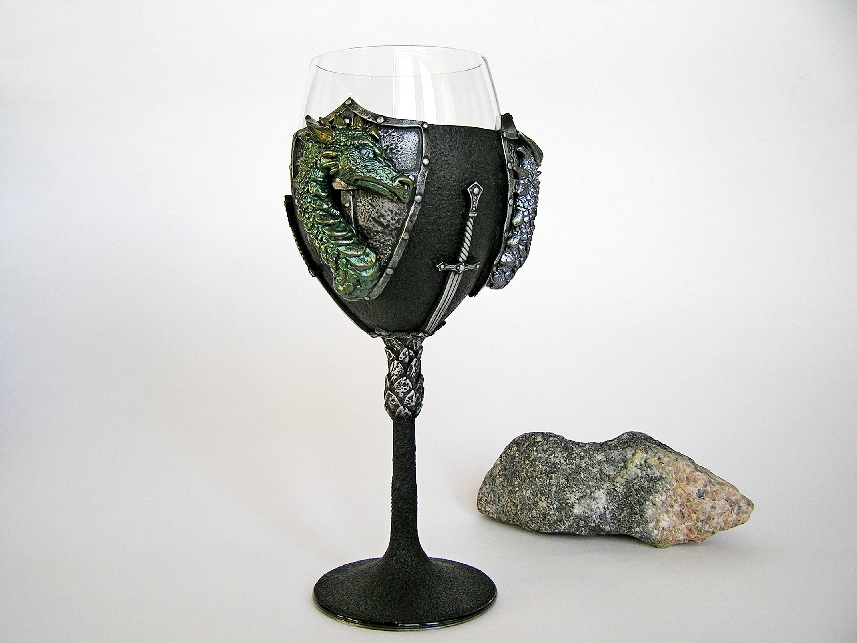 Goblet With Three Dragons, Red Dragon, Green Dragon, Silver Dragon