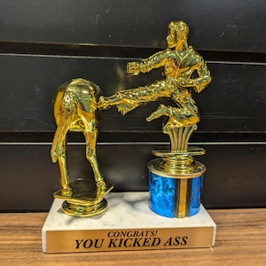 Congrats! You Kicked Ass Trophy Award