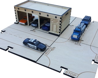 car garage toy set