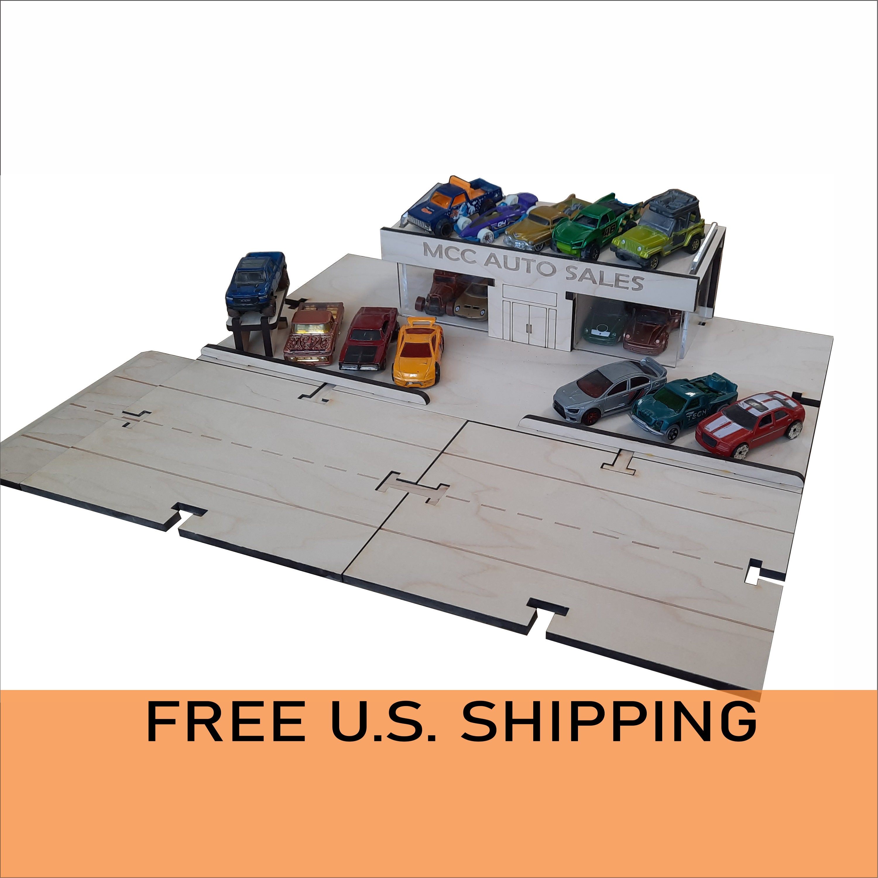 Car Dealer Building Kit DIY Matchbox Hot Wheels Toy 