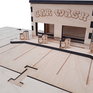 Car Wash Building Kit DIY Matchbox Hotwheels Toy My Car City Building Sets image 4