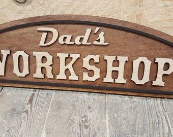 22" Dad's Workshop Sign