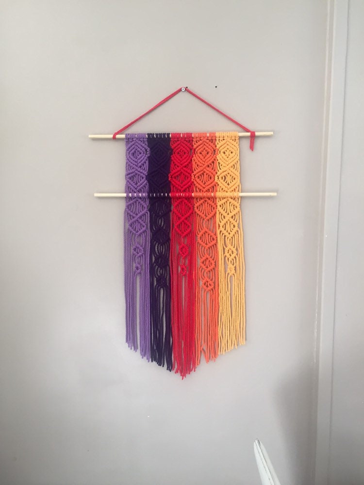 Suspension Murale en Macramé