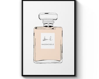 Chanel Drawing Etsy Chanel Drawing Etsy