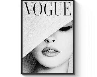 Magazine Cover Poster Art Print AUDREY HEPBURN VOGUE /"MAKE-UP/" A4,A3,A2,A1