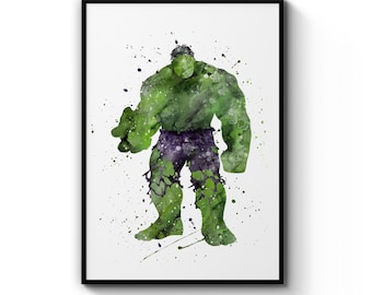 The Avengers Hulk Marvel Digital Art Poster Print T1721 A4 A3 A2 A1 A0|