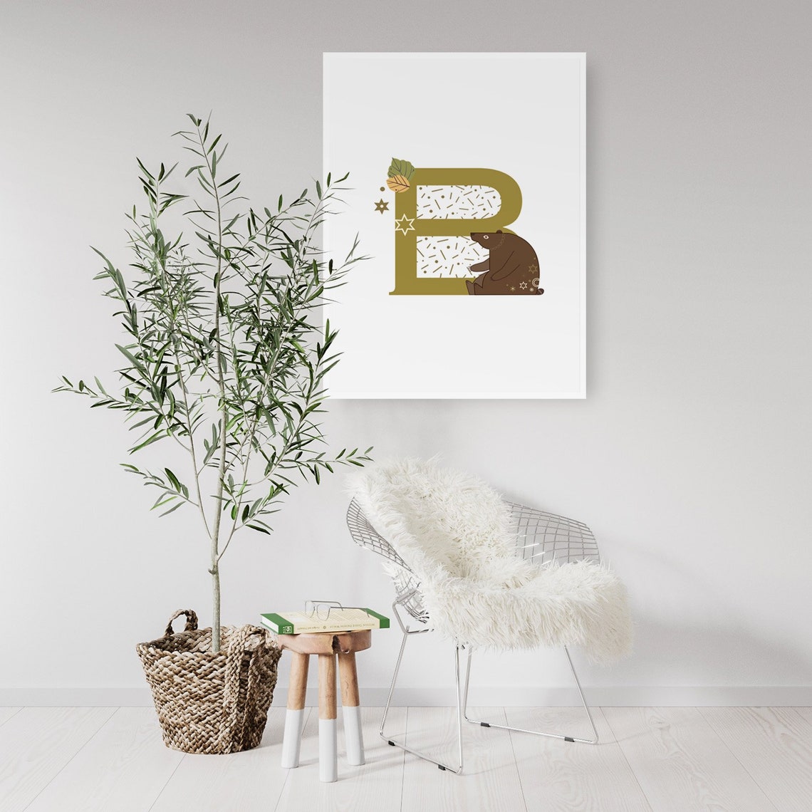 Letter B Nursery Babys Bedroom Name Affordable Etsy
