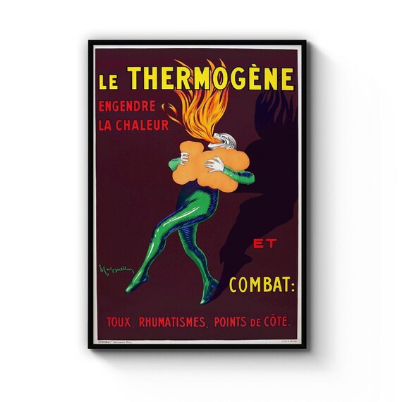 Vintage Art Print Poster Le Thermogene A1 A2 A3 A4 A5