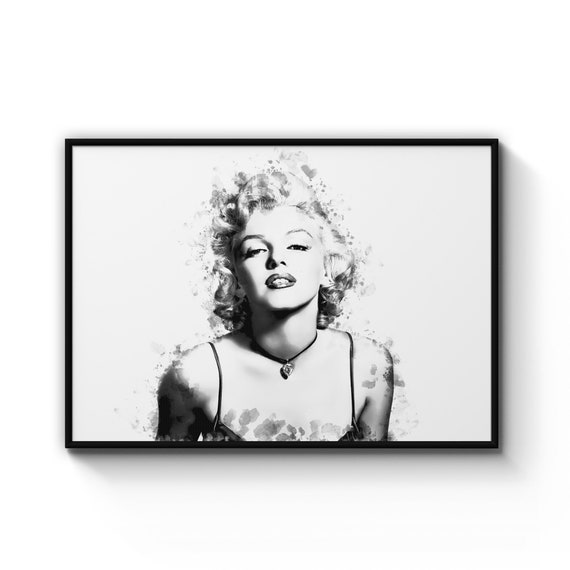 Vintage Marilyn Monroe Black /& White Print Gift Wall Decor POSTER A3 SIZE