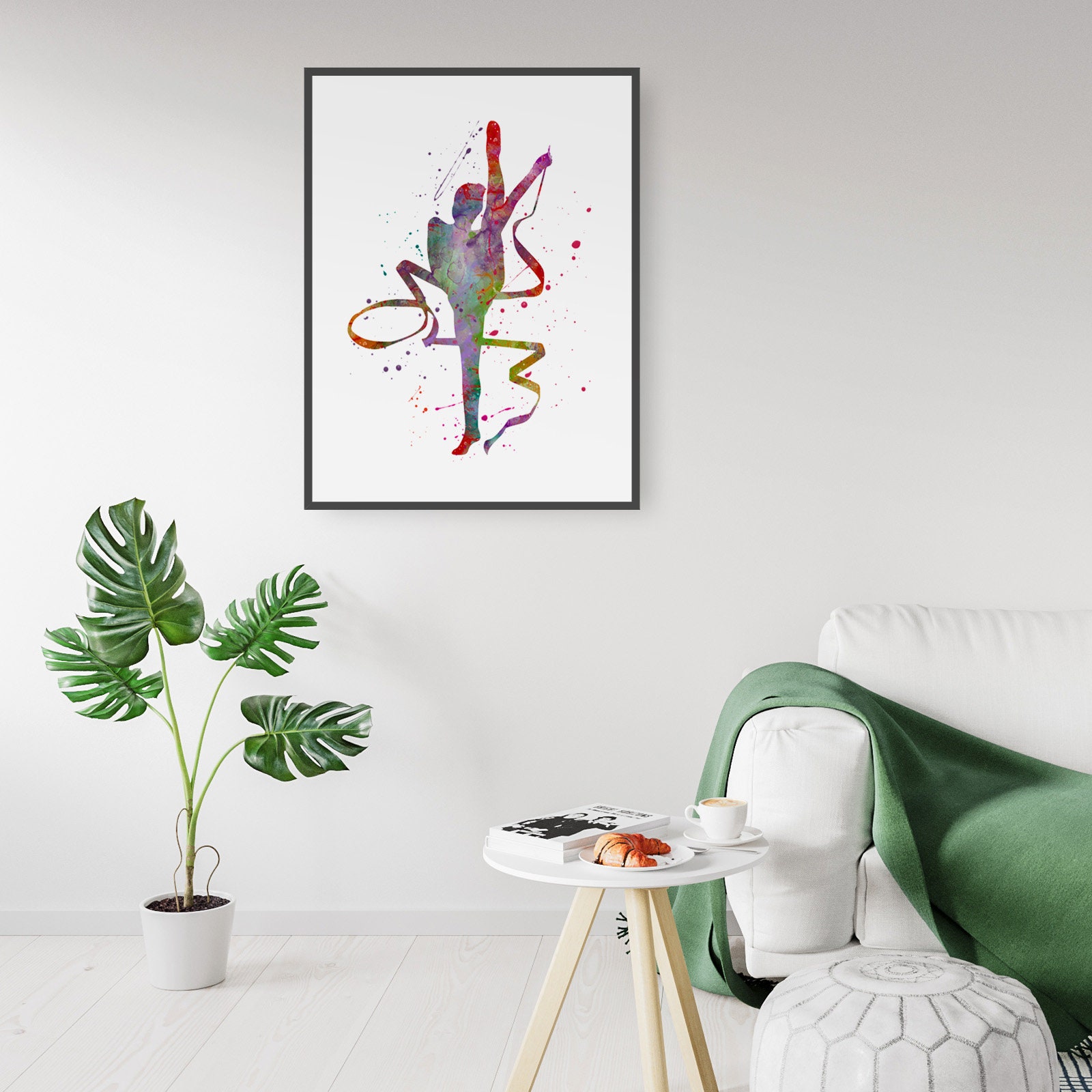 Gymnast mit Band Kinderzimmer Baby KinderZimmer Schlafzimmer | Etsy