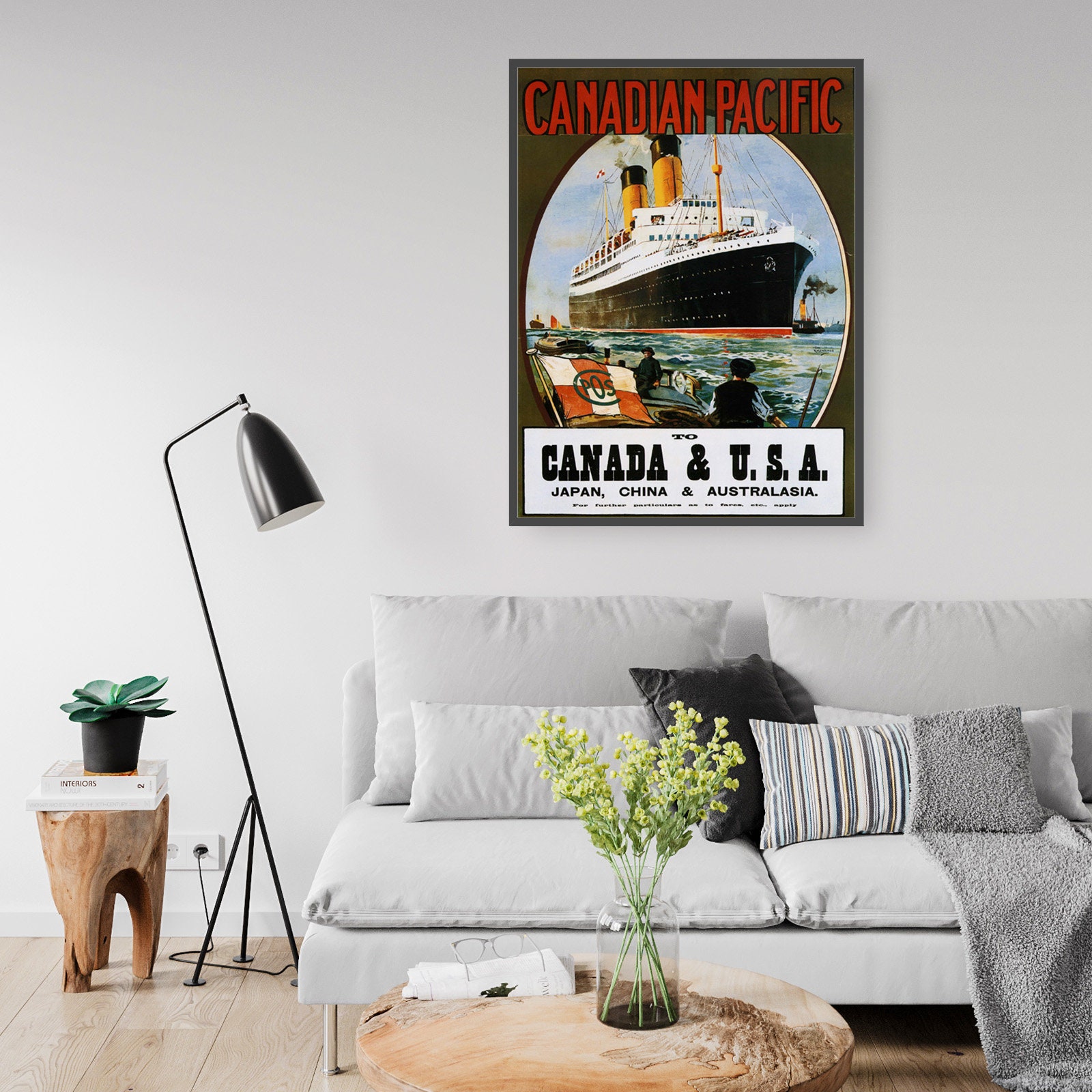 Vintage Retro Wall Art Home Decor Artwork Poster Print Size Etsy