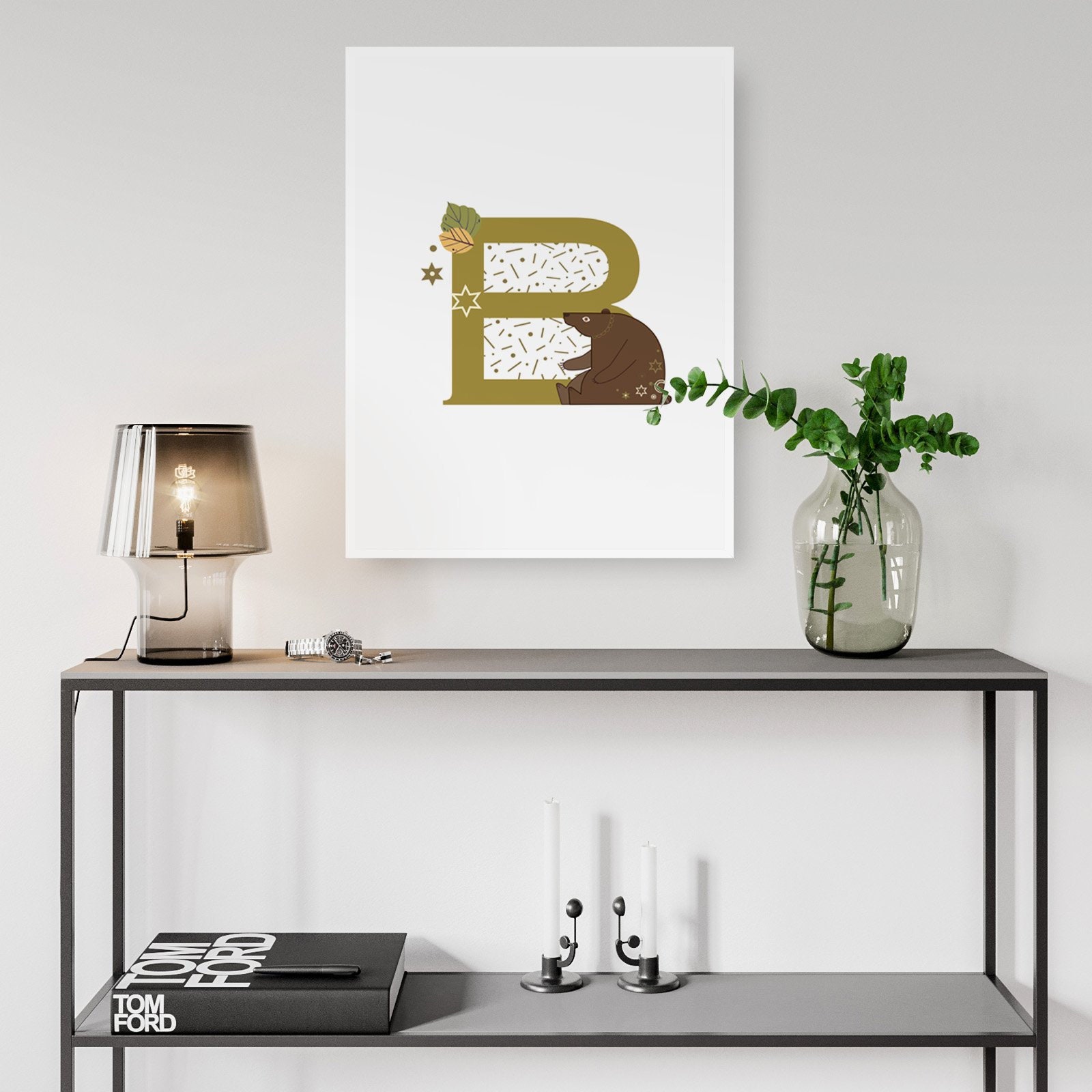 Letter B Nursery Babys Bedroom Name Affordable Etsy