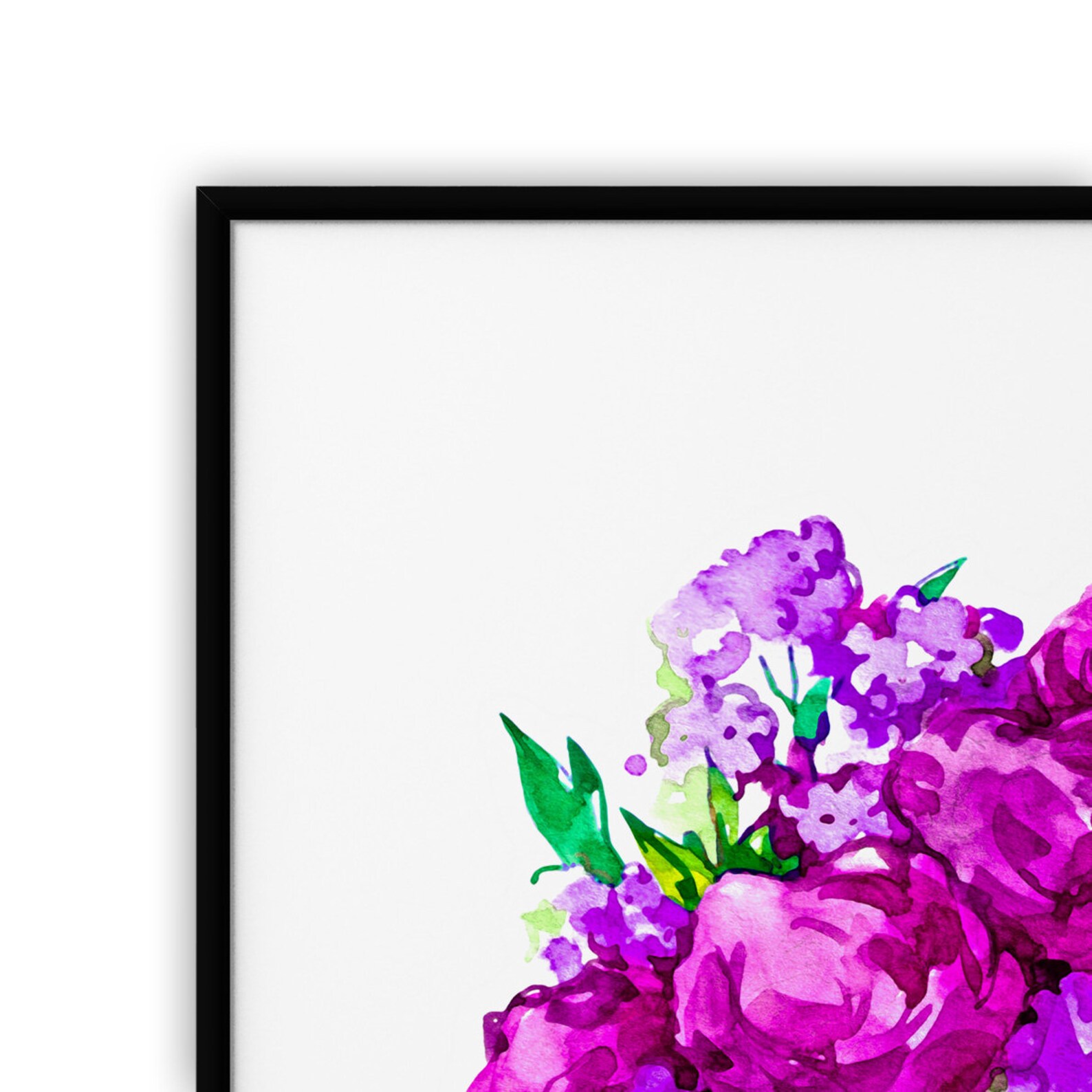 Eau De Parfum Floral Perfume Painting Purple Flowers Watercol Etsy