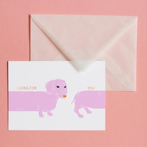 I Long For You – postal con sobre, impresión artística, ilustración, arte