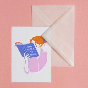 Burn Down – carte postale avec enveloppe, impression d’art, illustration, art