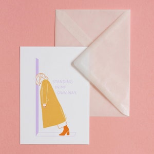 A modo mio – cartolina con busta, stampa artistica, illustrazione, arte