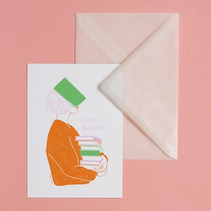 Completamente prenotato – Cartolina con busta, stampa artistica, illustrazione, arte