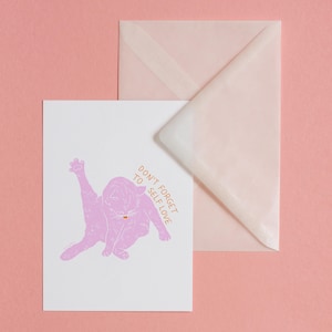 Self Love Cat – Postkarte mit Briefumschlag, Kunstdruck, Illustration, Art